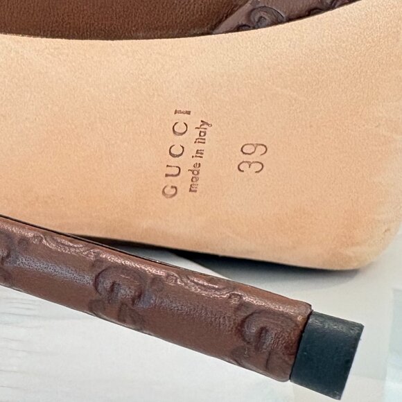 Gucci plataform High heels Leather Size 39, Like New - Picture 2 of 9